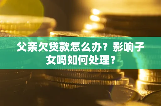 武汉父亲欠贷款怎么办？影响子女吗如何处理？