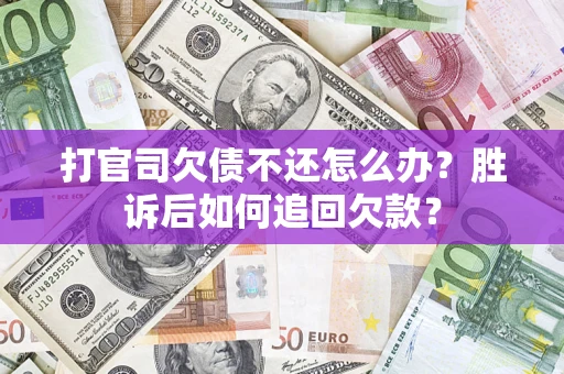 武汉打官司欠债不还怎么办？胜诉后如何追回欠款？