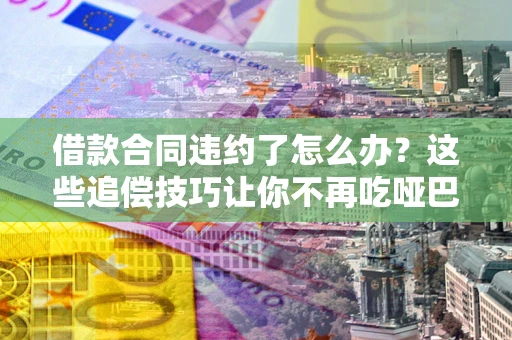 武汉借款合同违约了怎么办？这些追偿技巧让你不再吃哑巴亏