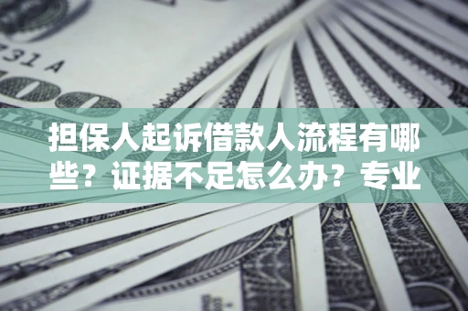武汉担保人起诉借款人流程有哪些？证据不足怎么办？专业律师解答