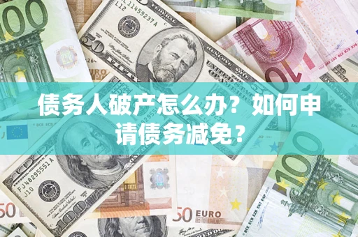 武汉债务人破产怎么办？如何申请债务减免？