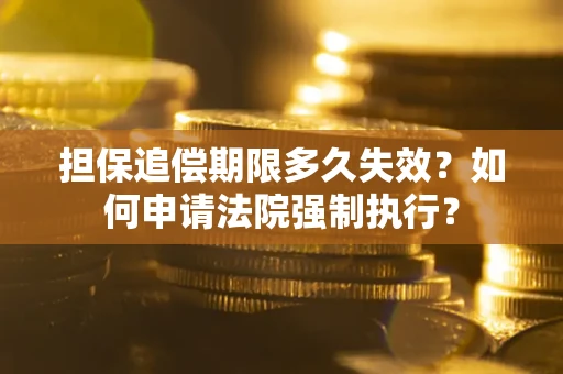 武汉担保追偿期限多久失效？如何申请法院强制执行？