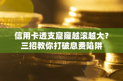 武汉信用卡透支窟窿越滚越大？三招教你打破息费陷阱