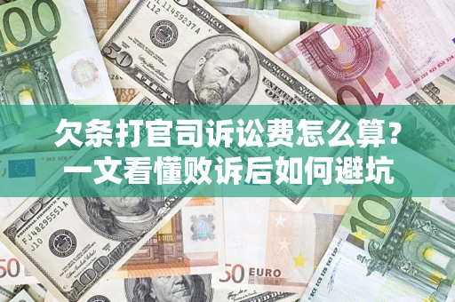 武汉欠条打官司诉讼费怎么算？一文看懂败诉后如何避坑