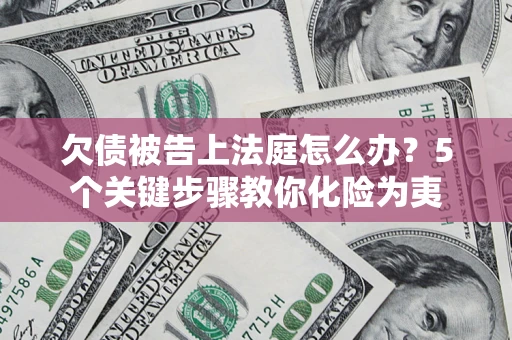 武汉欠债被告上法庭怎么办？5个关键步骤教你化险为夷
