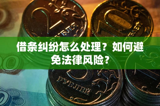 武汉借条纠纷怎么处理？如何避免法律风险？