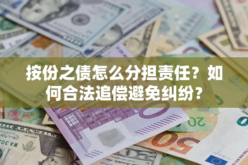 武汉按份之债怎么分担责任？如何合法追偿避免纠纷？